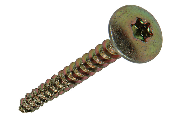 Luikschroeven Geelverzinkt 6,0x50mm - 8st