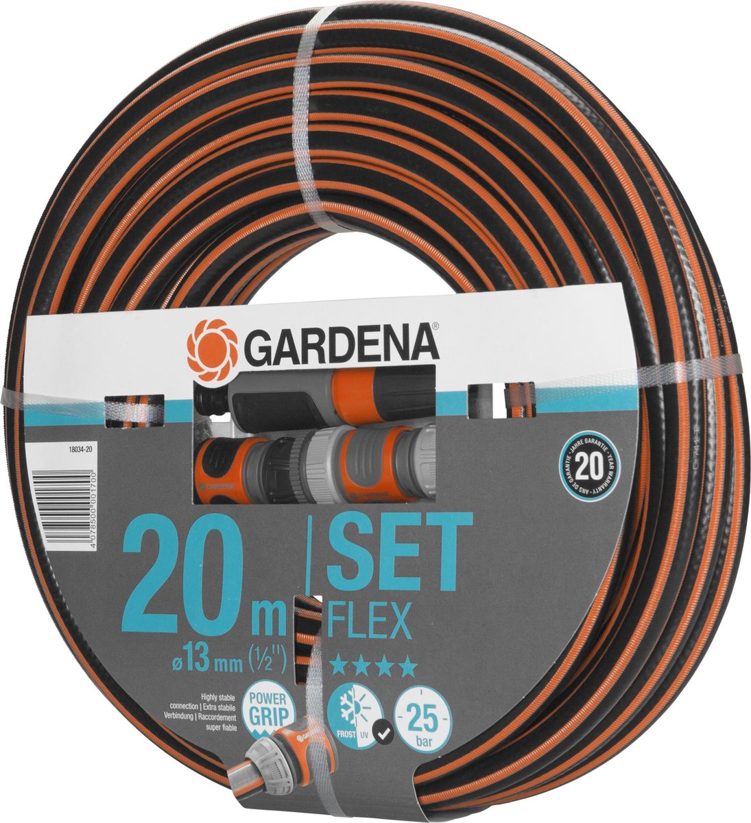 Tuinslang Comfort Flex 13mm 1/2'' 20m Met Toebehoren