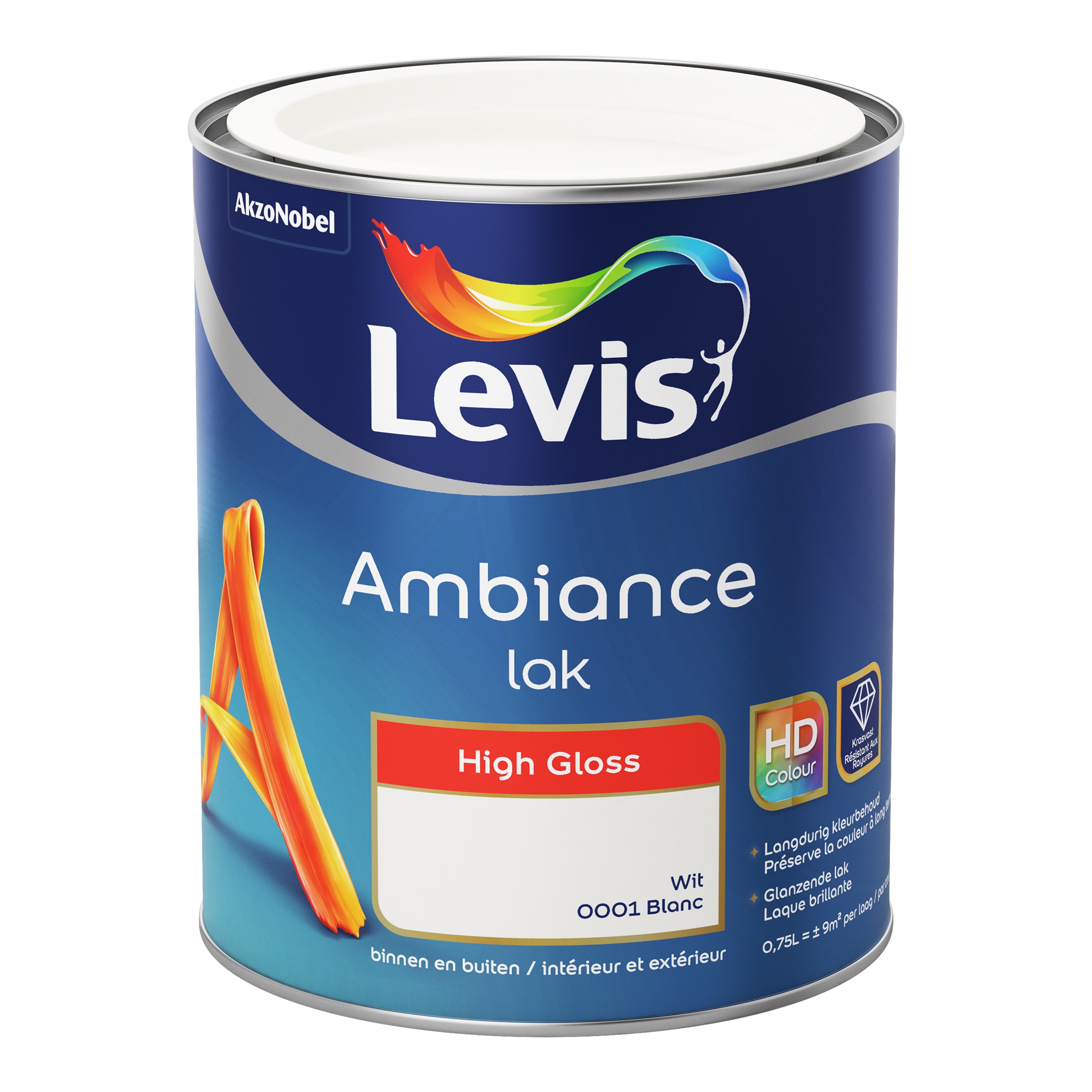 LAK AMBIANCE HIGH GLOSS CERAMIC WHITE 750 ML