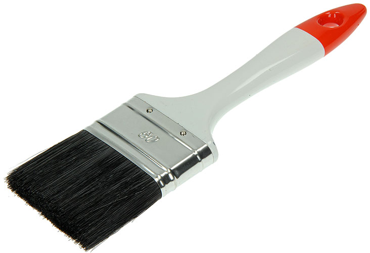 PLATTE KWAST VOOR LAKVERF OP SOLVENTBASIS S117 2,5''''