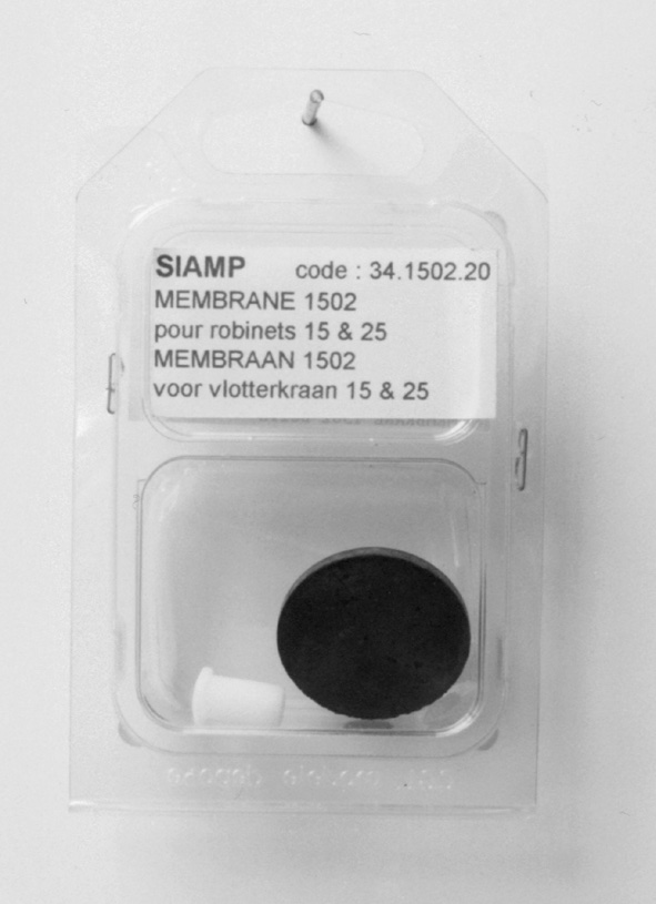 Membraan Voor Vlotterkraan Siamp Type 15 & 25 Rubber