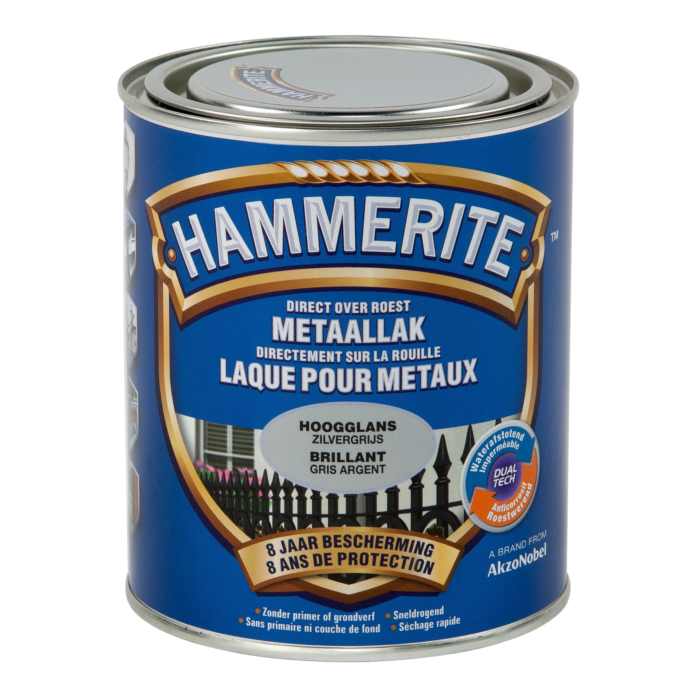 LAK HOOGGLANS ZILVERGRIJS 750 ML