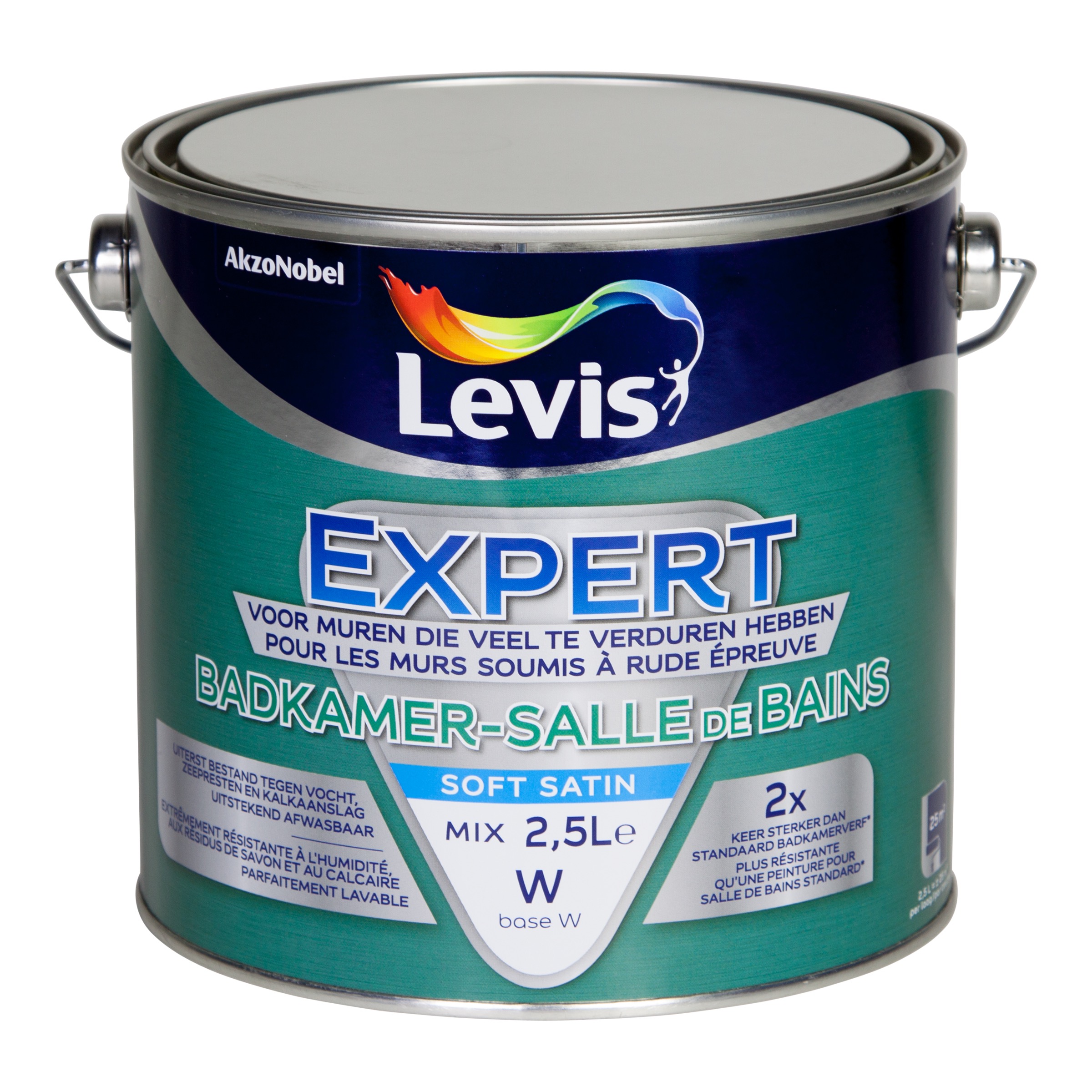 PLAFONDVERF EXPERT BADKAMER BASE W SOFT SATIN 2,5 L