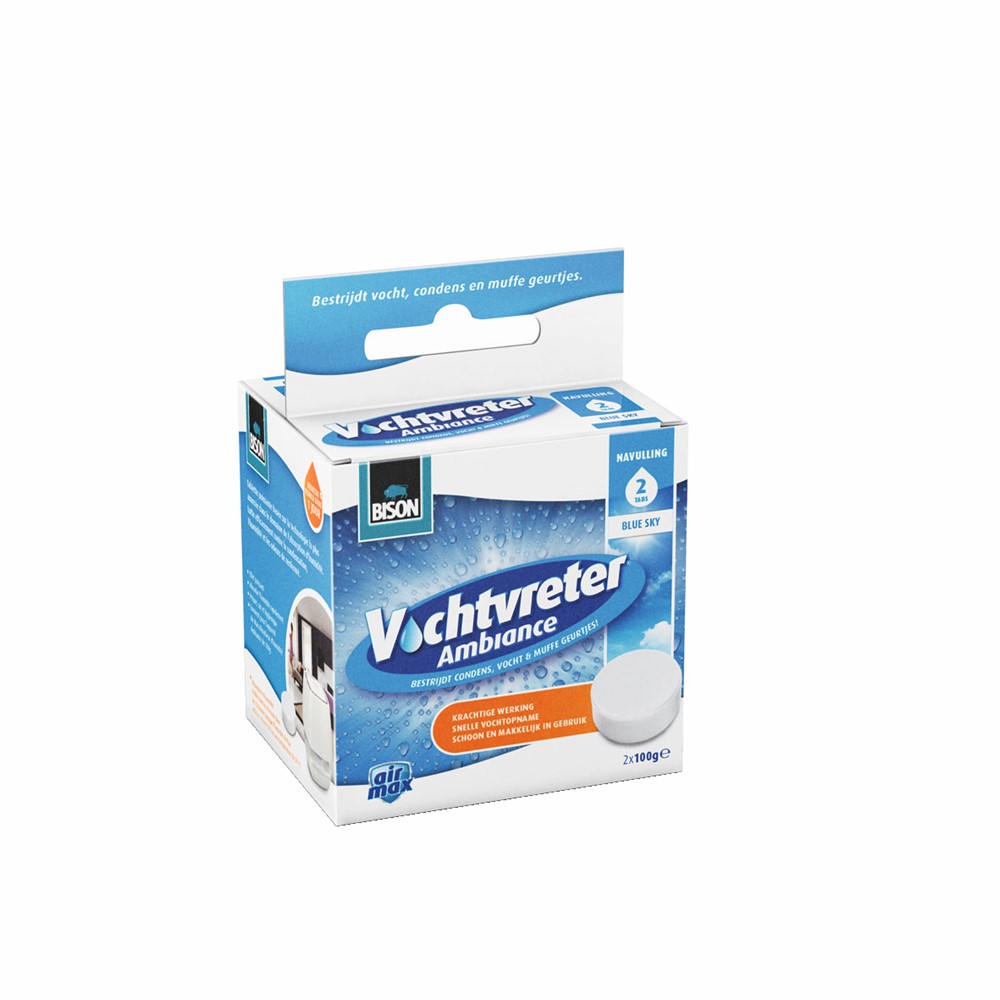 NAVULLING TABLETTEN BLUE SKY VOCHTVRETER AMBIANCE 2 X100G