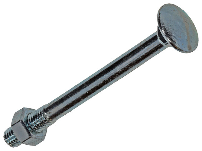 HOUTBOUT+MOER VERZINKT M8X90MM