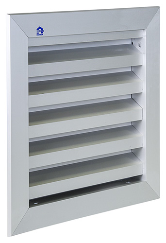 INBOUW MUURROOSTER ALUMINIUM F1 200X200MM