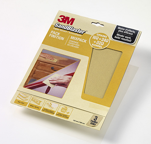Set Schuurpapier Sandblaster 230x280mm (1xk180/240/320)