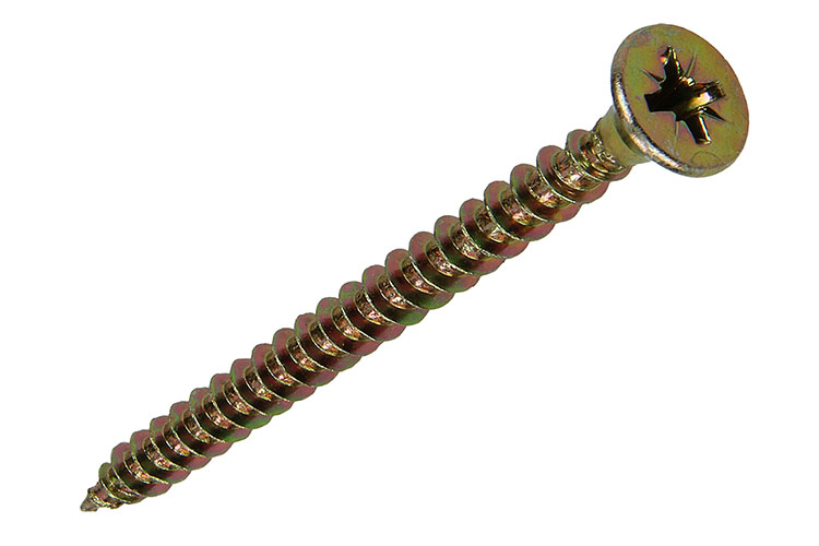 Spaanplaatschroeven Vz Kop Geel Vz 5,0x60mm - 250st