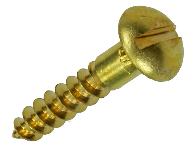 HOUTSCHROEVEN BOLKOP MESSING 4,0X20MM - 9ST