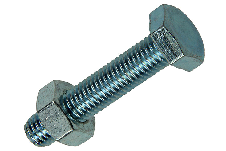 Tapbouten+moeren Verzinkt M10x50mm - 2st