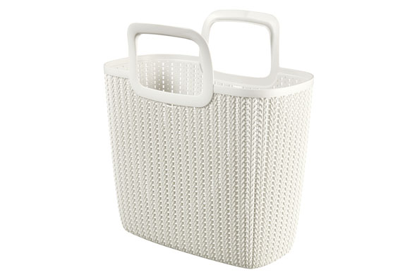 Mand Knit Lily Shopping Bag Oasis White