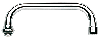 DRAAIBARE U-BEK FG 200 MM VERCHROOMD