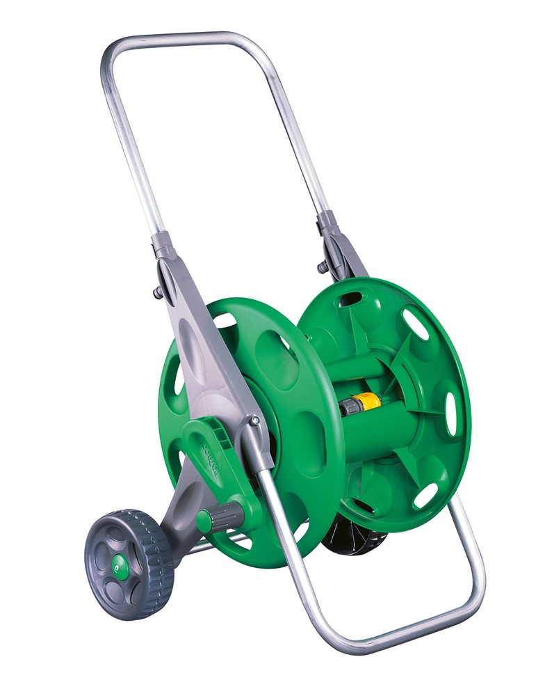 Hozelock Dévidoir Sur Roues-pour Max. 60 M De Tuyau ø 12,5 Mm, Inclus 2 Raccords ø 12,5 Mm