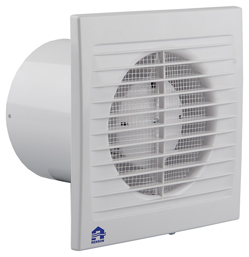 MECH. ENERGIEZUINIGE VENTILATOR TIMER/VOCHTSENSOR GREENWAVE 9402H WIT Ø 125MM