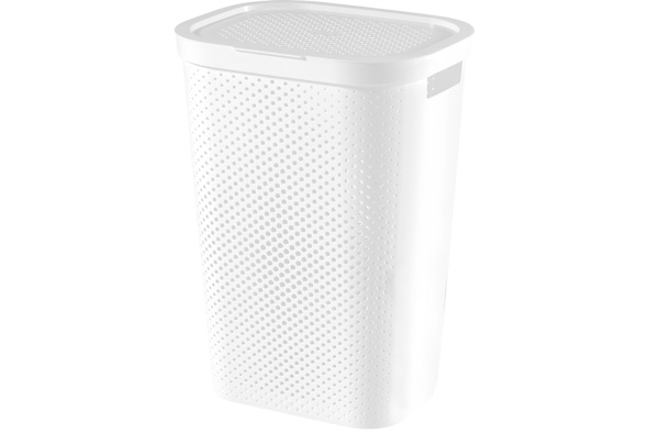 Wasmand Infinity Recycled Dots 60l Wit