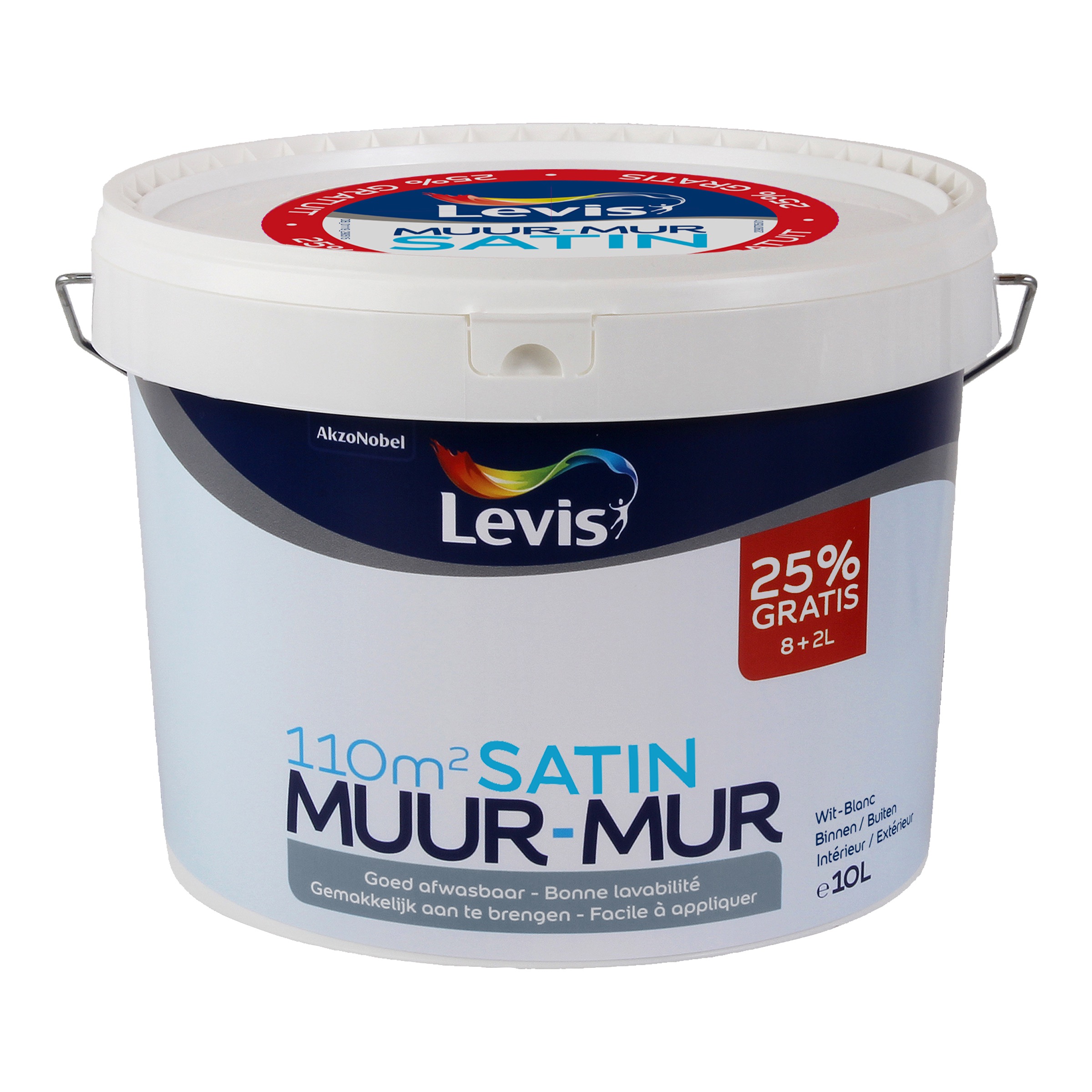 Plafondverf Mur Wit Satin 8+2 L