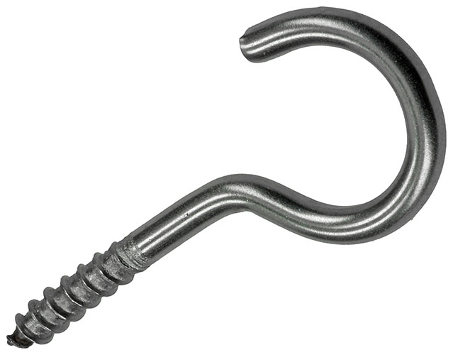 Schroefhaken Roestvrijstaal 4,0x30mm - 2st