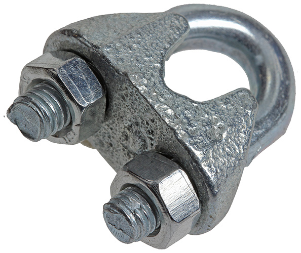 STAALDRAADKLEMMEN VERZINKT CROSBY 6MM K - 4ST