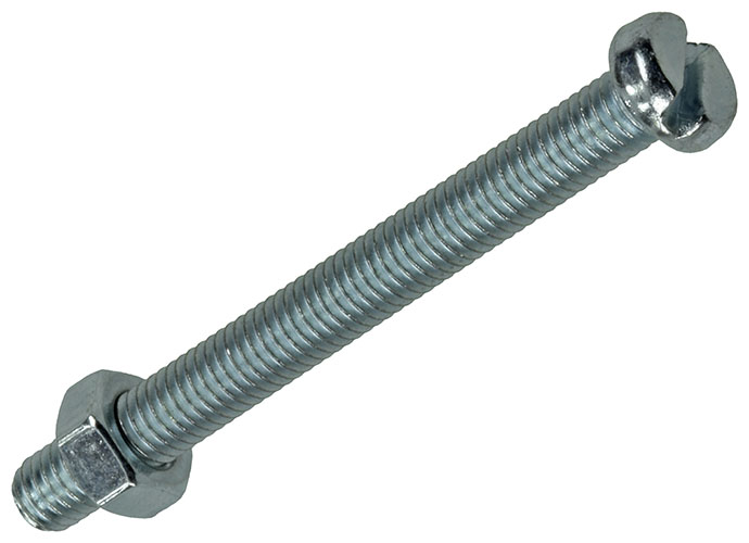 Metaalschroeven Cyl. Kop+moer Verz. M5x50mm - 8st