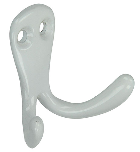 DUBBELE POTHAAK WIT EPOXY 38MM - 2 STUKS