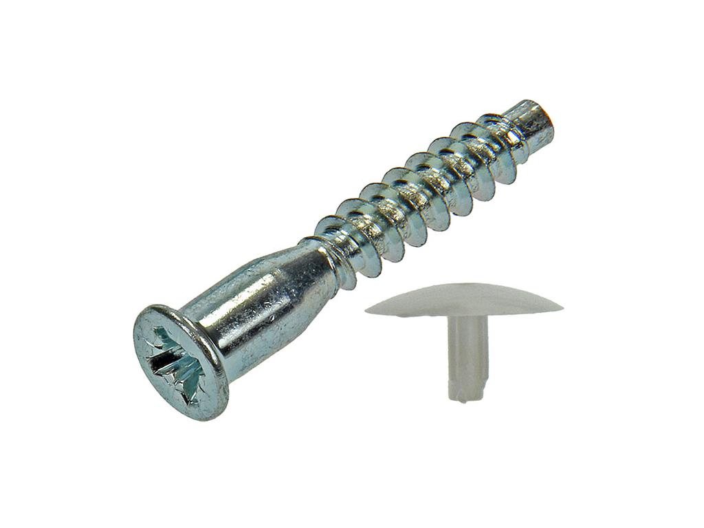 UNITASCHROEVEN + WIT AFDEKKAPJE M6,3X40MM - 12ST
