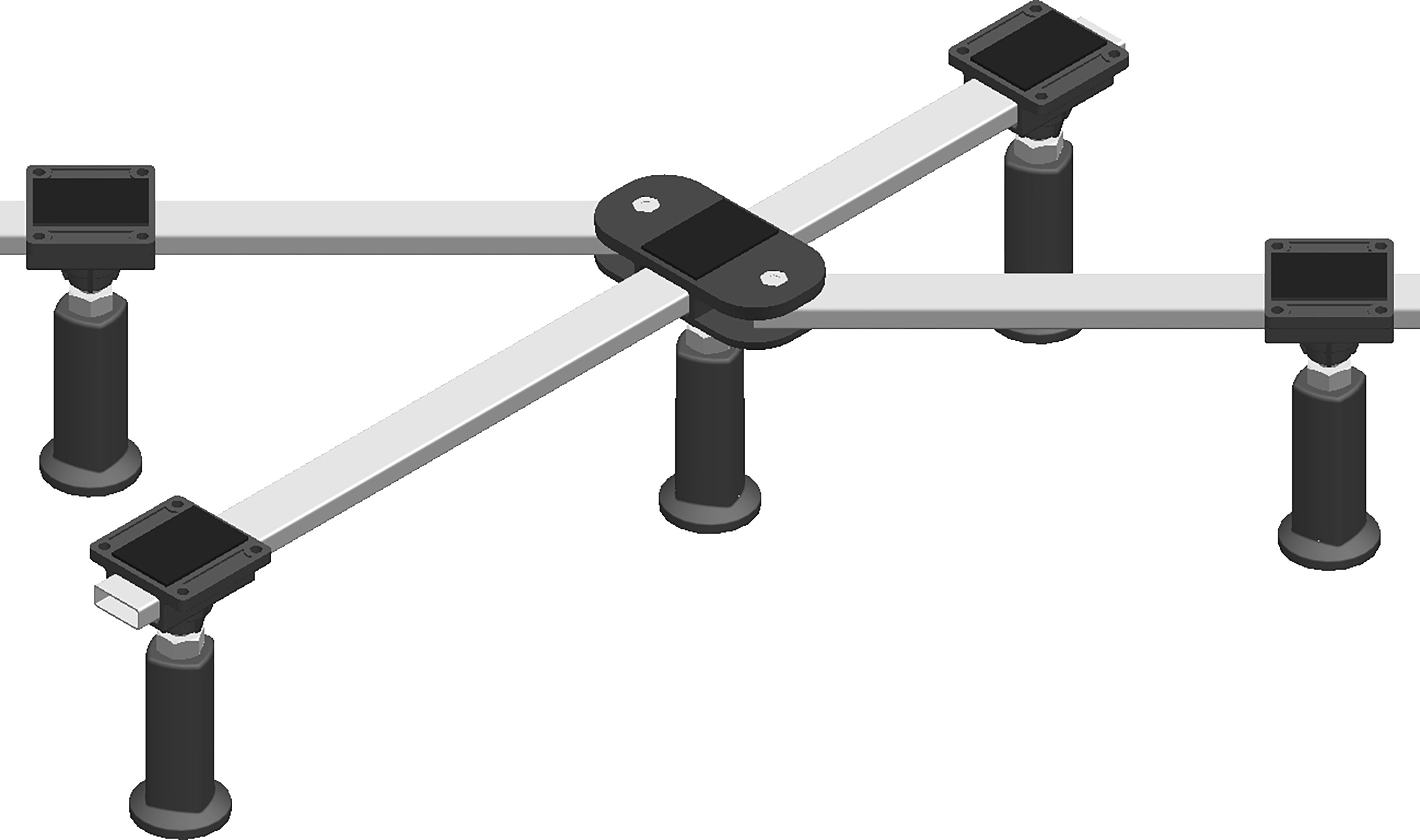 VERSTELBARE DOUCHEPOTEN VOOR DOUCHES (5-DELIG)