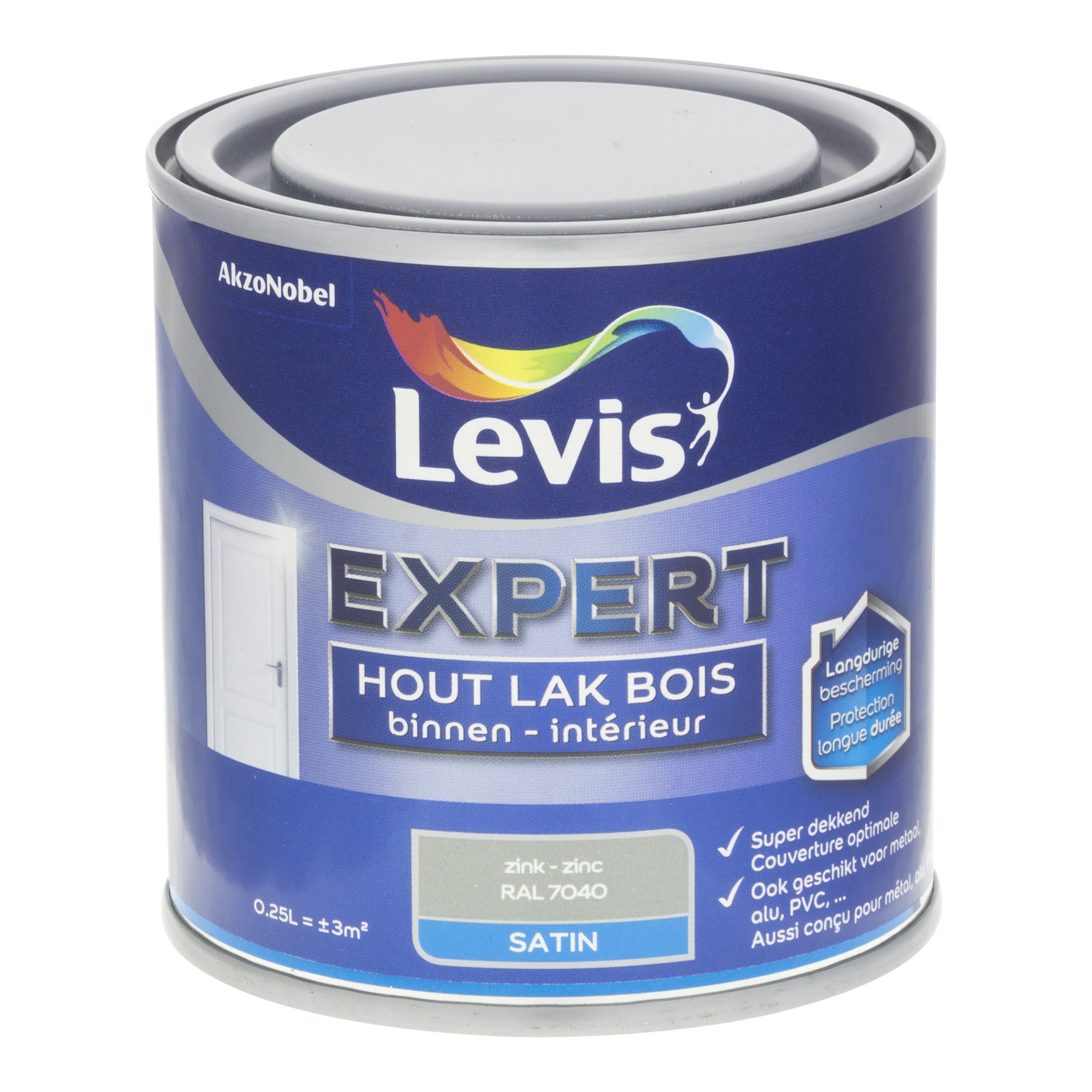 LAK EXPERT HOUT BINNEN SATIN 250 ML ZINK