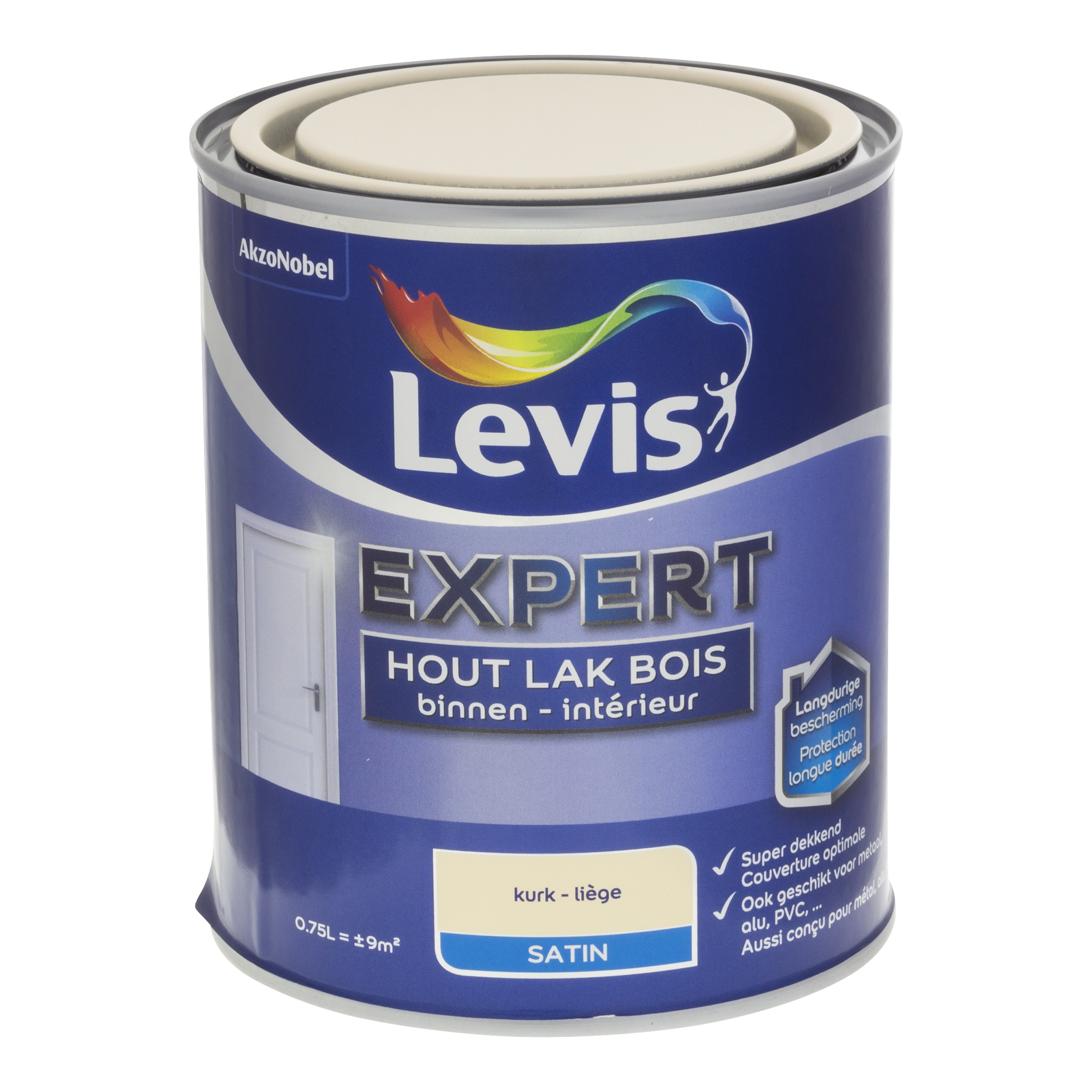 Lak Expert Hout Binnen Satin 750 Ml Kurk