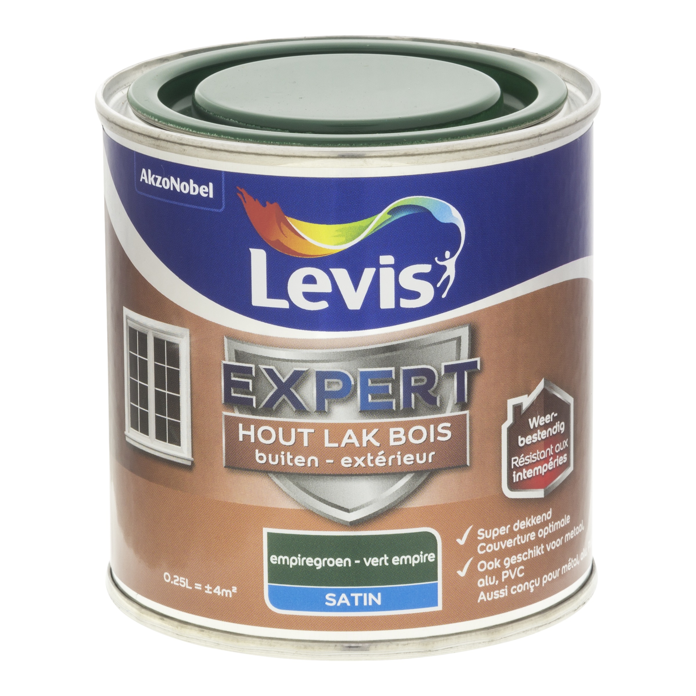 LAQUE EXPERT BOIS EXTÉRIEUR SATIN 250 ML VERT EMPIRE