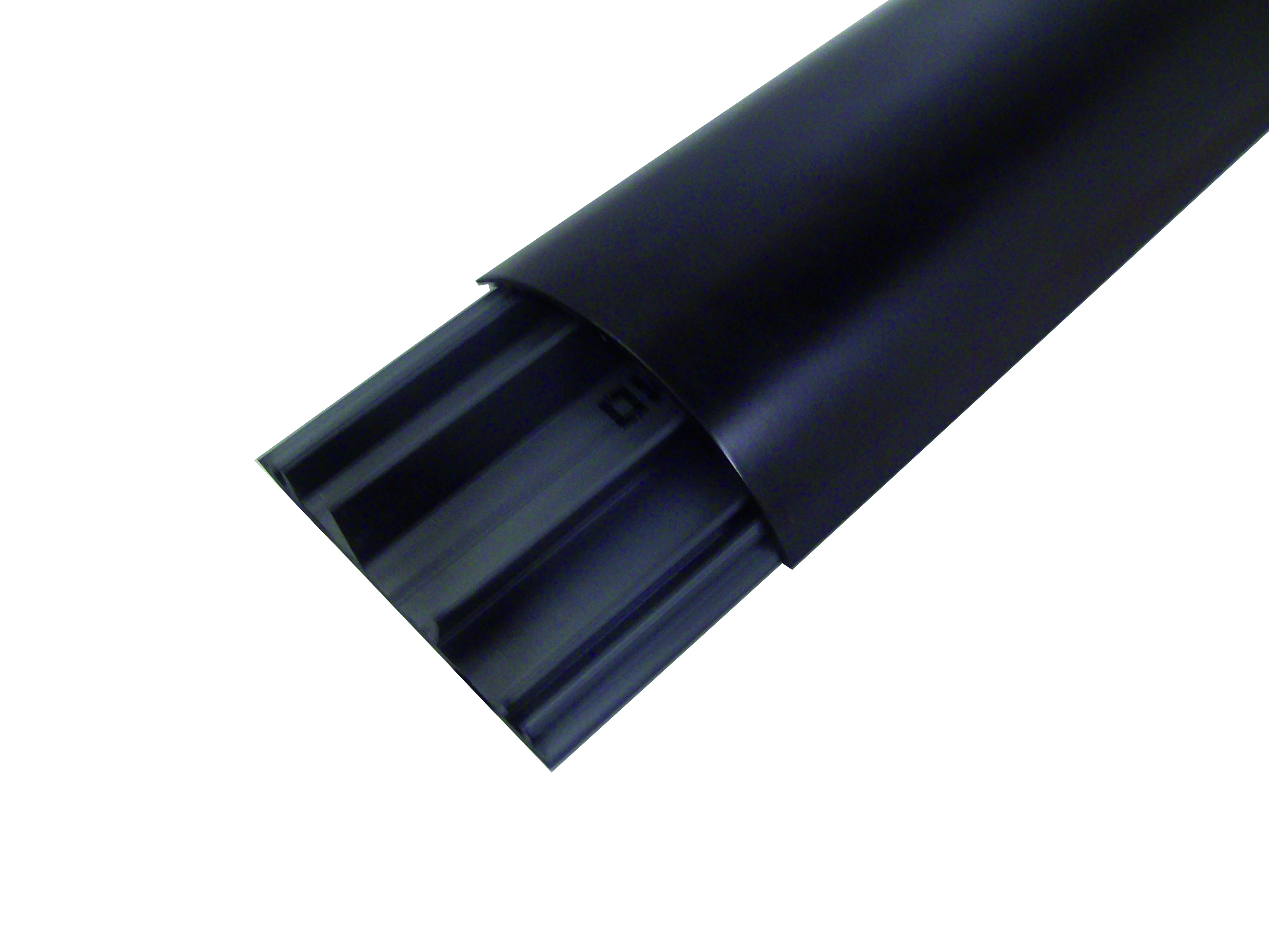 KIT KABELBAAN LCD 70X18X750MM 3 COMPARTIMENTEN ZWART