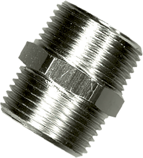 Dubbel Nippel 3/8'' Mm Verchroomd