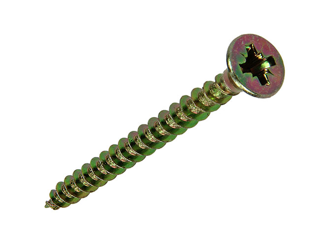 SPAANPLAATSCHROEVEN VZ KOP GEEL VZ 3,5X40MM - 500ST