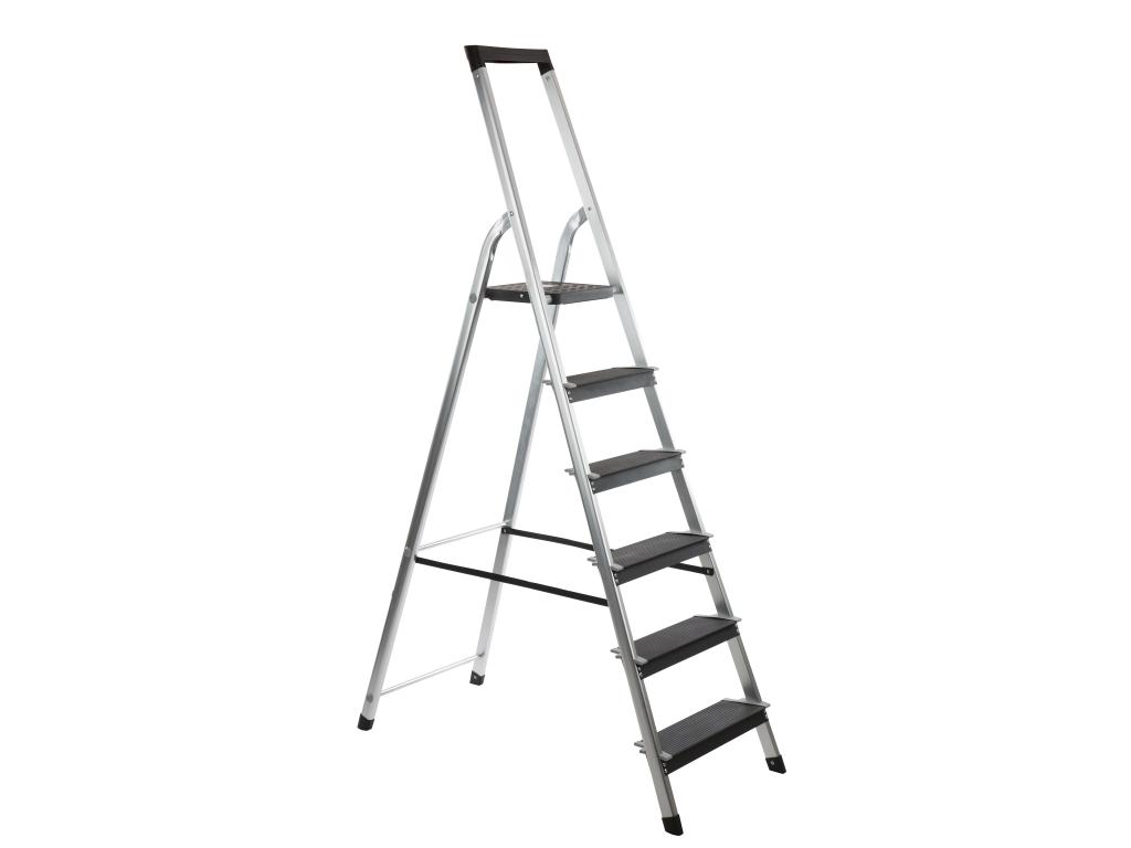 TRAPLADDER ALUMINIUM 6 TREDEN POWER STEP