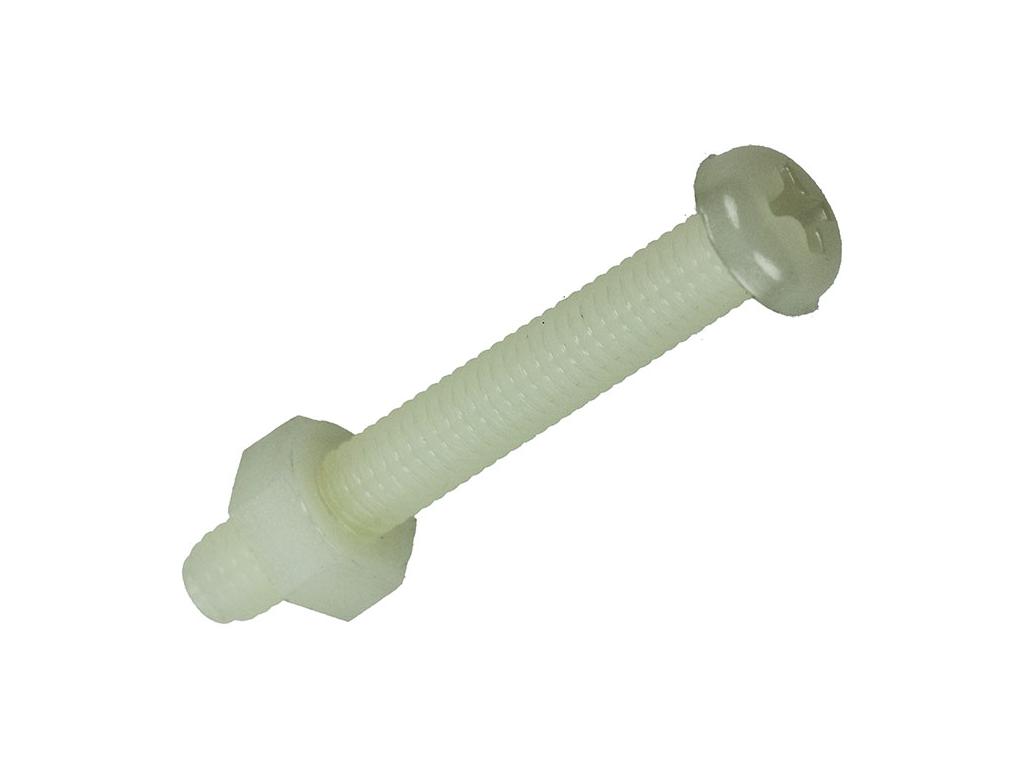METAALSCHROEVEN CYL. KOP+MOER NYLON M4X30MM - 6ST