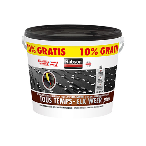 RUBBERCOATING ELK WEER PLUS 5L+10% ZWART