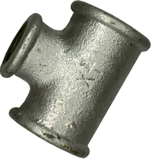 T-verloopstuk 3/4'' F X 1/2'' F X 3/4'' F Verzinkt