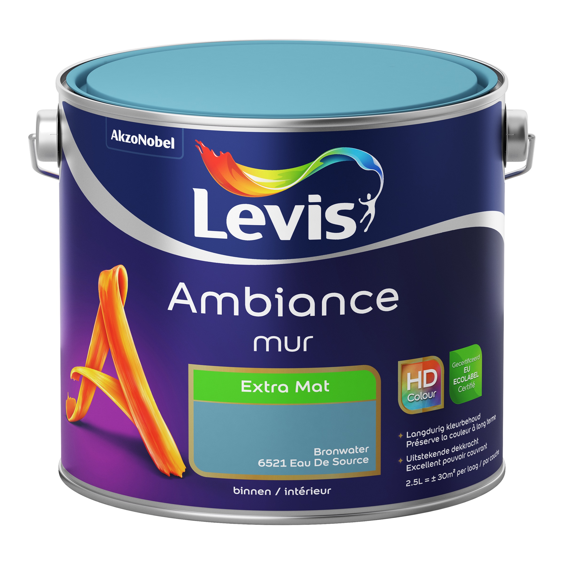 Muurverf Ambiance Mur Extra Mat Bronwater 2,5 L
