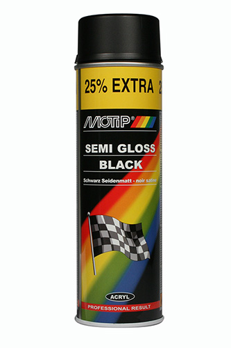 Spray Acrylique Noir Satine 500ml