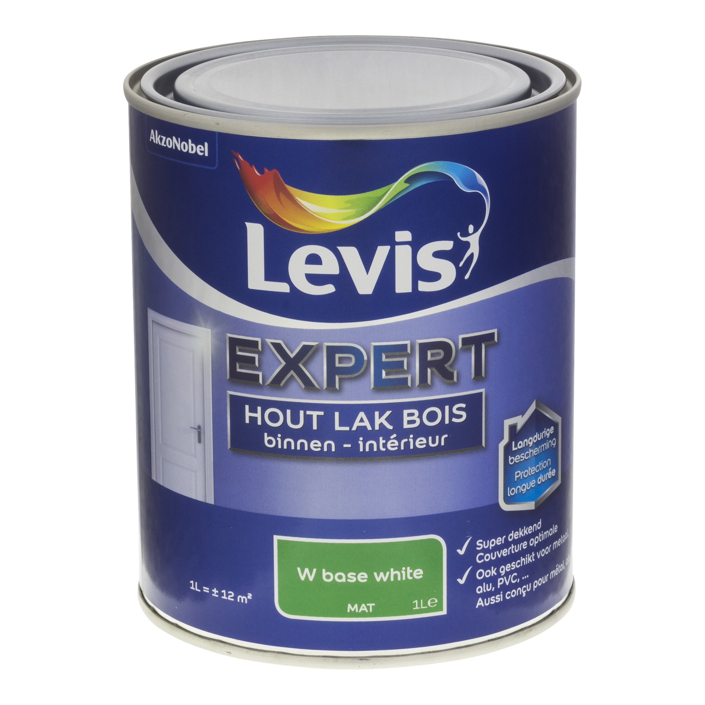 Lak Expert Hout Binnen Mat Mix 1 L White