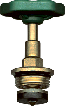 BOVENSTUK MET WIEL 3/4'' MESSING