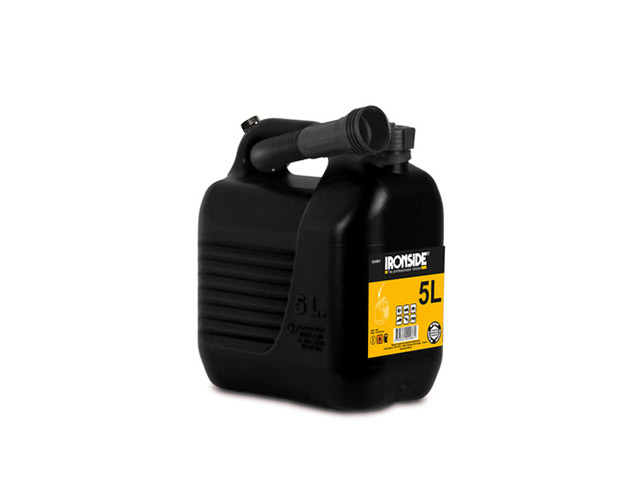 JERRYCAN BRANDSTOF KUNSTSTOF 5L - ZWART