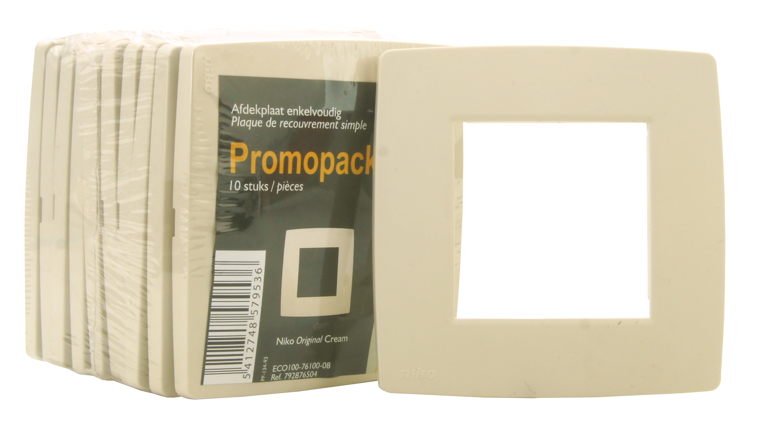 Afdekplaat Original Cream - Ecopack 10st