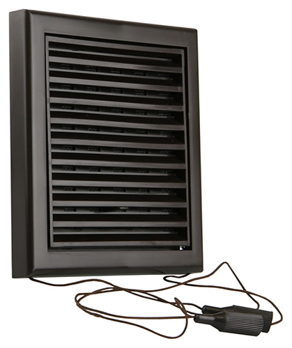 Grille Reglable & Applique Pvc Ral 8019 154x154mm