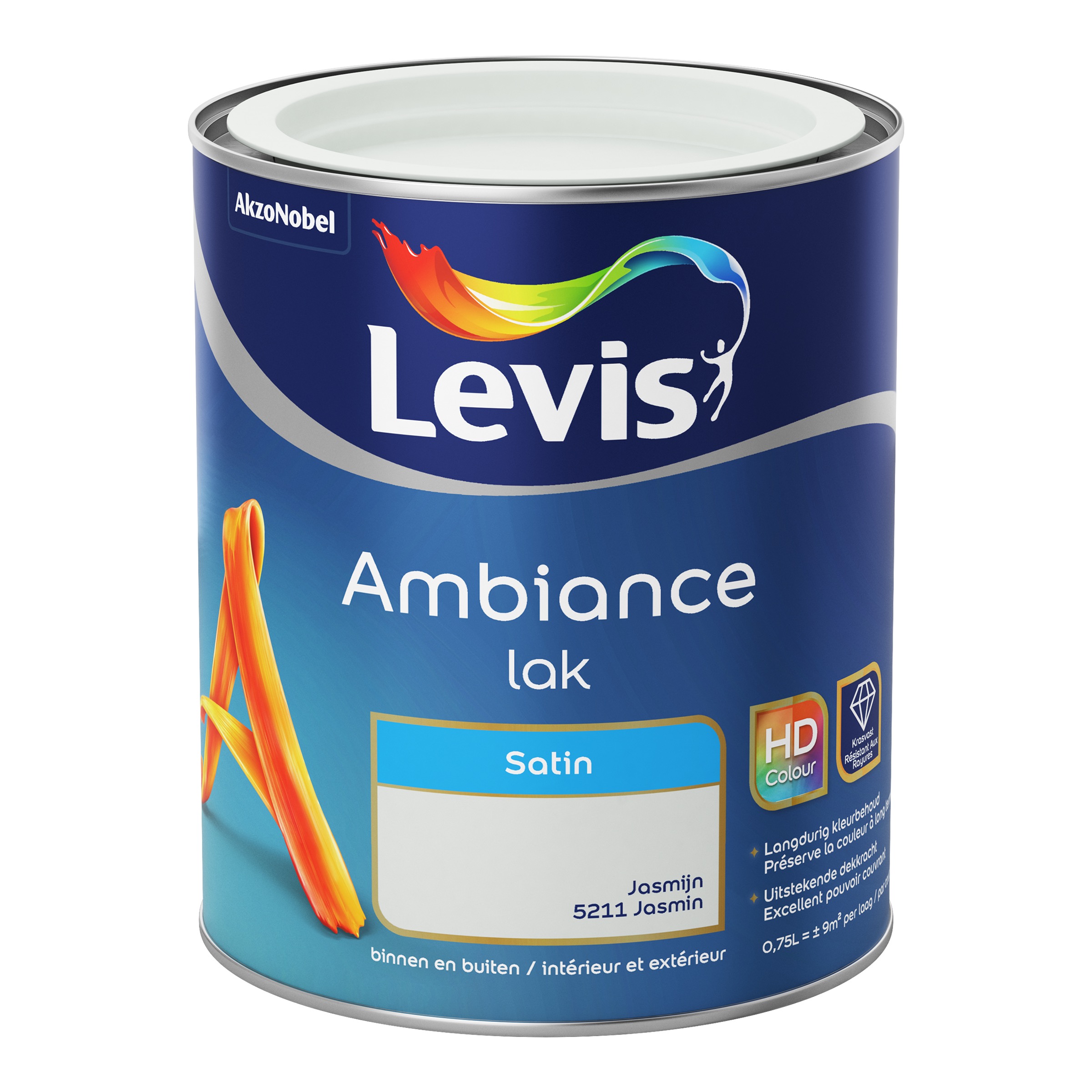 LAK AMBIANCE SATIN JASMIJN 750 ML