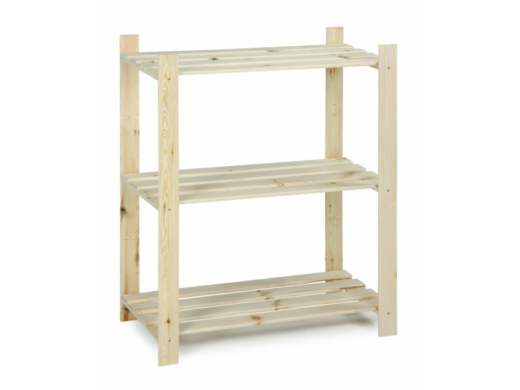REK HOUTEN ENKEL 95X80X40 3 LEGBORDEN 15KG
