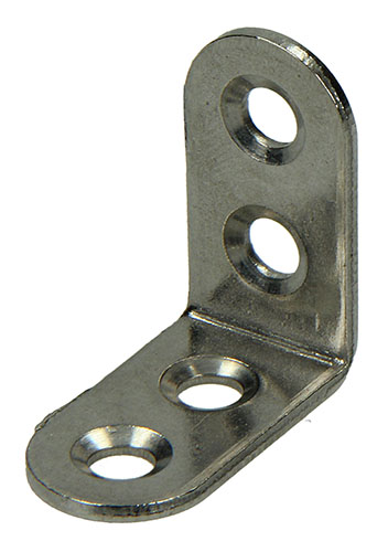Stoelwinkelhaken Rvs 30x30mm - 4st