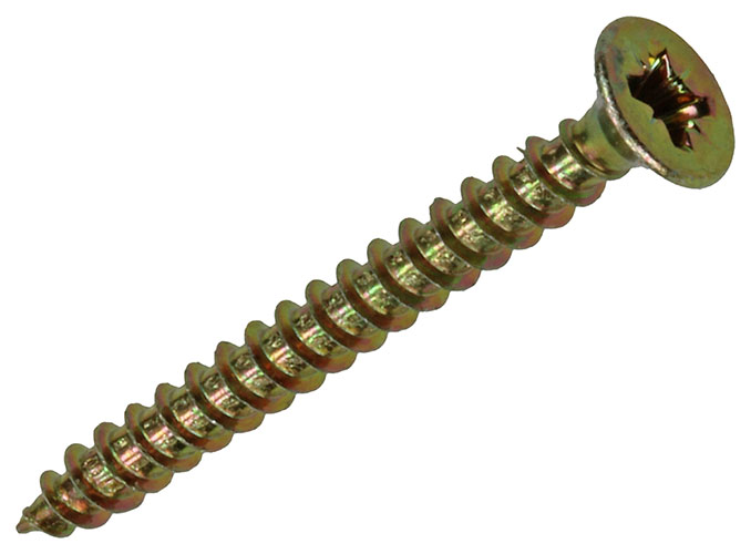 SPAANPLAATSCHROEVEN VZ KOP GEEL VZ 3,0X30MM - 200ST