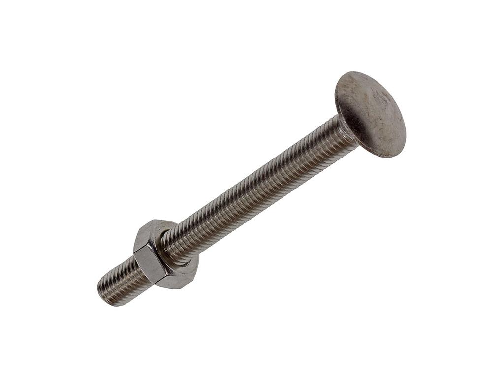 HOUTBOUT+MOER ROESTVRIJSTAAL M10X100MM