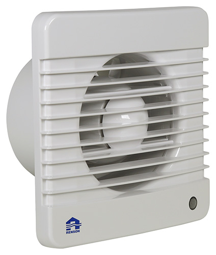VENTILATEUR MEC. DETECTEUR D''HUMIDITE ET TEMPORISATEUR 7402H BLANC Ø 125MM
