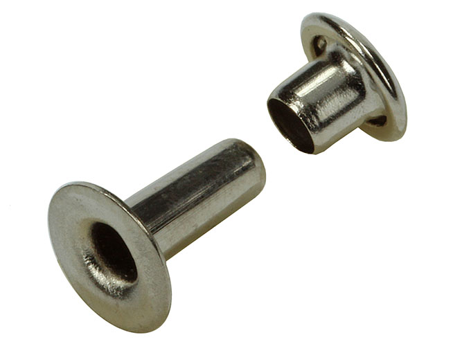 KLINKNAGELS MESSING VERNIKKELD 3,3X9,0MM - 10ST